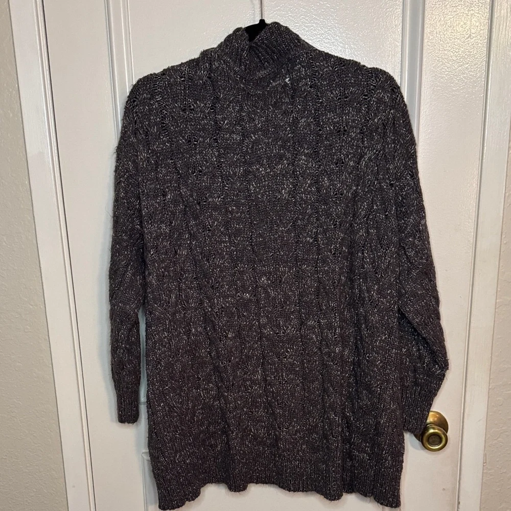 Ava & Viv Charcoal Knit Cardigan